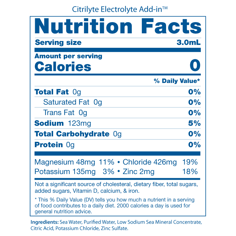 elete CitriLyte Add-In  128 oz/1 gallon w/pump