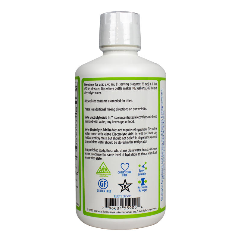 elete Electrolyte Add-In  32 oz Team Size