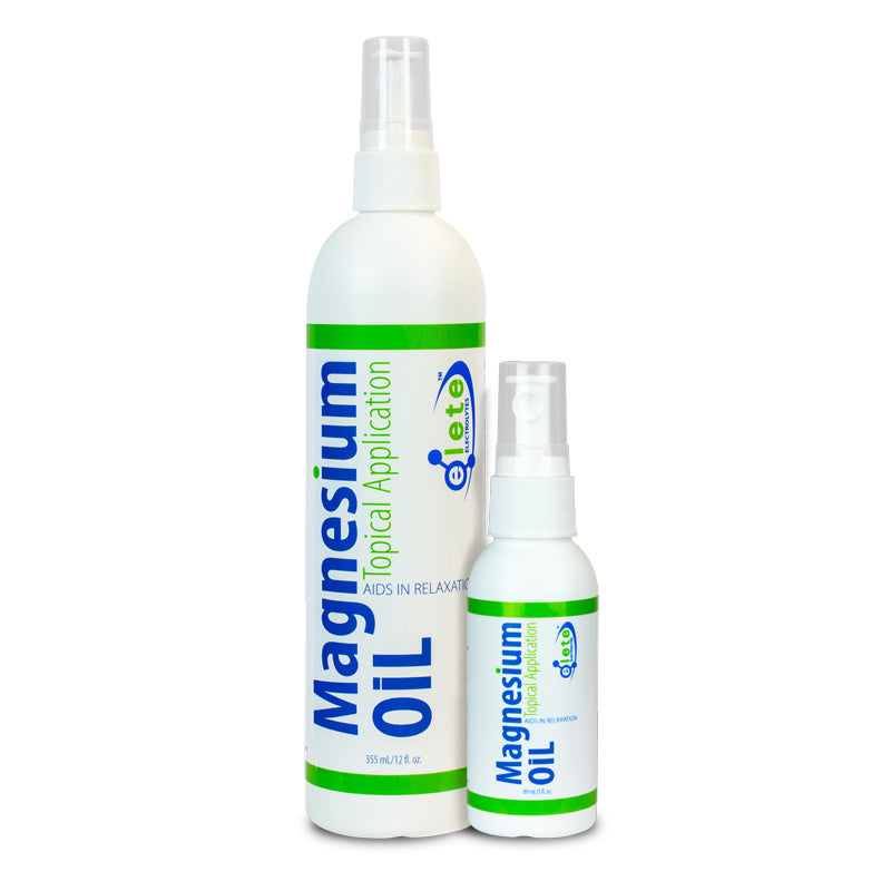elete Magnesium Oil Spray 3 oz and 12 oz sizes