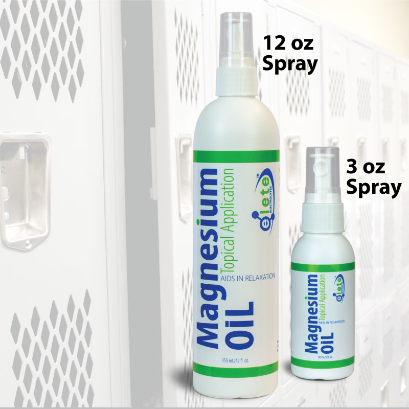 elete Magnesium Oil Spray 3 oz and 12 oz sizes
